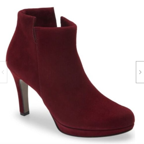 Paul Green Ankle booties, Burgundy Wine Red, Dominique - Picture 3 of 15